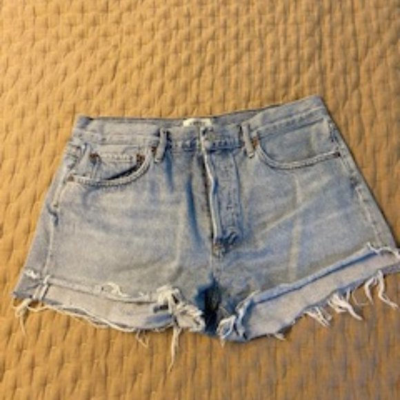AGOLDE Parker Long Loose Vintage Shorts - Picture 2 of 5